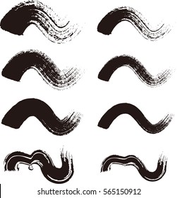wavy and grungy brush