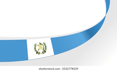 fundo de vetor da bandeira ondulada da guatemala com espaço de cópia para texto. dia nacional da guatemala