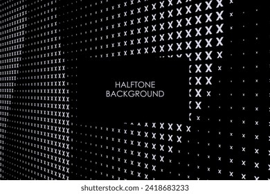 wavy halftone background. Dots pop art sport style vector illustration.