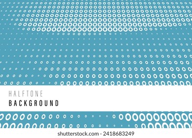 wavy halftone background. Dots pop art sport style vector illustration.