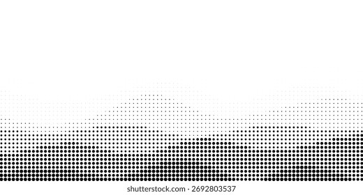 Textura de pontos de meio-tom ondulado, plano de fundo de meio-tom abstrato