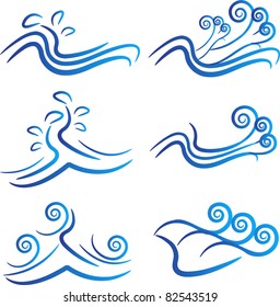 wavy icons