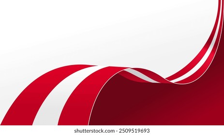 Fondo ondulado del Vector de la bandera de Letonia con espacio de copia para el texto