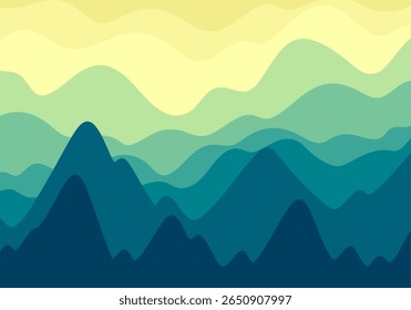 Wavy Layered Pattern – Gradient Vector Illustration. Perfect for tech designs, websites, and presentations.