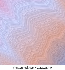 Fondo de capas onduladas. Impresionante pancarta en tonos violeta azul pastel. Se puede usar como cubierta, volante, banner, fondo. Vector EPS10.