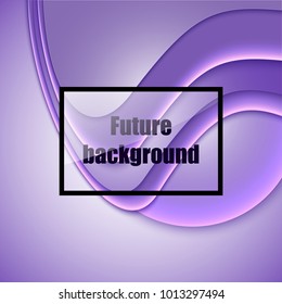Wavy layers for the cover or banner. Abstract soft vector background