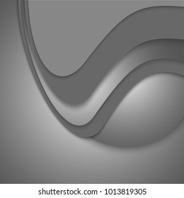 Wavy layers for the cover or banner. Abstract soft vector background