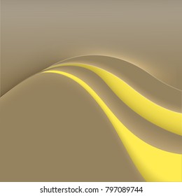 Wavy layers for the cover or banner. Abstract soft vector background