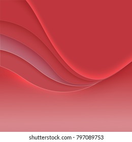 Wavy layers for the cover or banner. Abstract soft vector background