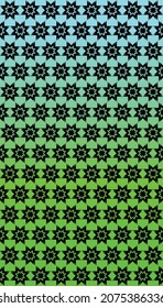 scharfe Buchstaben überschneiden und schneiden, bis ein neues Blumenmuster entsteht.