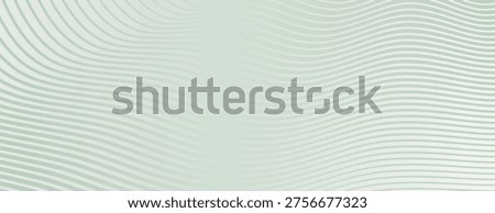A wavy, light green background with smooth, flowing lines. The background is light green with a subtle, calming texture. Modern wavy line pattern background. Green background vector.