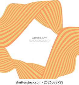 Wavy line abstract background template with two color
