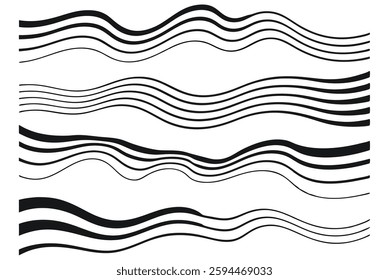 wavy line. abstract waves vector