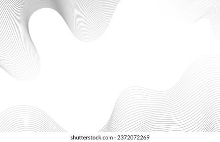 Wavy line art blank white background