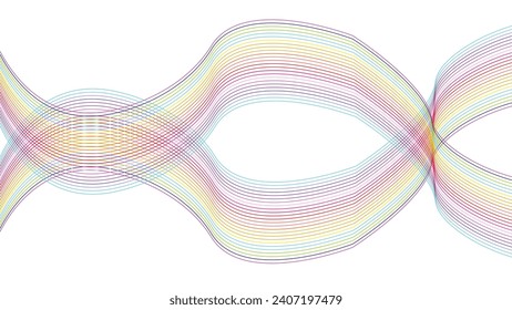 Ilustración vectorial de línea ondulada, diseño de vidrio para espacio residencial o comercial, formato EPS, calidad HD.