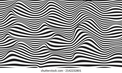the wavy line arts background