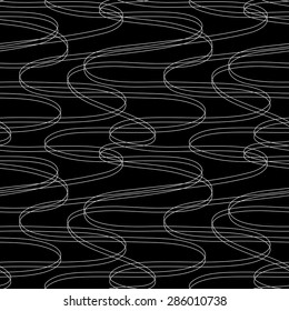 Wavy line background. Seamless pattern.Vector.
