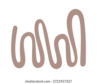 Diseño de estilo boho de línea ondulada