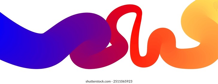 Línea ondulada con gradiente colorido