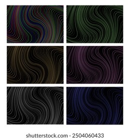 wavy line curves abstract wave background design