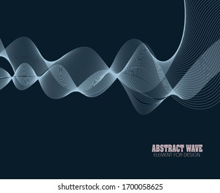 wavy line design like frequency with solid background