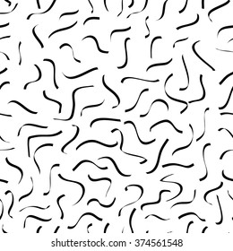 Wavy line geometric seamless pattern. Fashion graphic background design. Modern stylish abstract texture. Monochrom template for prints, textiles, wrapping, wallpaper, website etc. VECTOR illustration