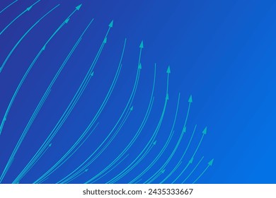 wavy line isolated on plane abstract background