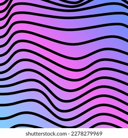 Wavy line mesh modern design background, grid abstract geometry shape vector illustration .