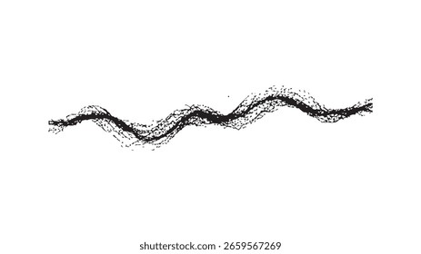 Patrón de línea ondulada, flujo abstracto, curva continua