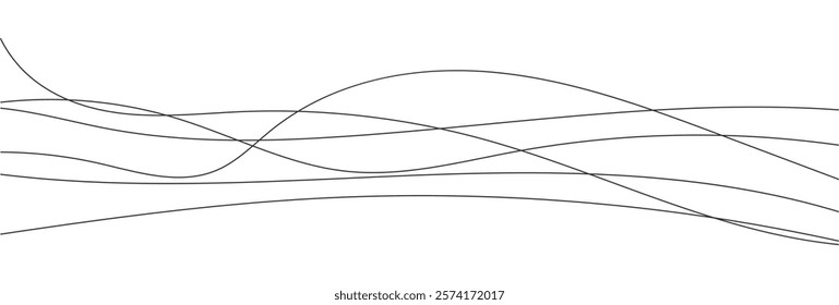 wavy line pattern with curvy abstract squiggles in a psychedelic wiggle design. Abstract wavy thin line. Squiggle elements. Squiggle line design element. Vector illustration. isolated,eps10 55
