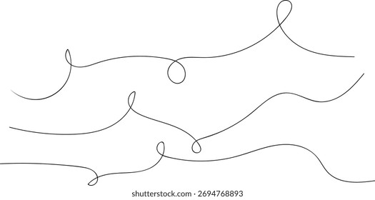 wavy line pattern with curvy abstract squiggles in a psychedelic wiggle design.