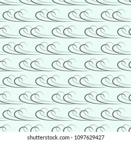 Wavy line pattern for design. Fashion graphic background design. Modern stylish abstract texture. Design colorful template for prints, textile, wrapping, wallpaper, website, etc. Vector illustration