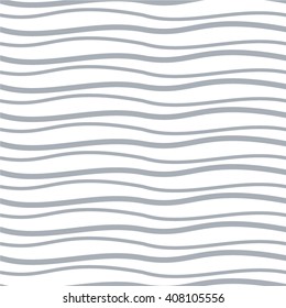 Wavy line pattern seamless vector background.