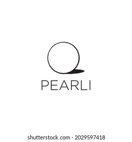 wavy line pearl logo brand icon.