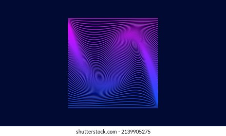 wavy line purple blue abstract wallpaper