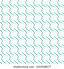 Wavy line seamless pattern. Fashion graphic background design. Modern stylish abstract texture. Design colorful template for prints, textile, wrapping, wallpaper, website, etc. Vector illustration