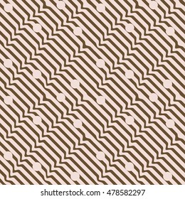 Wavy line seamless pattern. Fashion graphic background design. Modern stylish abstract texture. Colorful template for prints, textiles, wrapping, wallpaper, website etc. VECTOR illustration