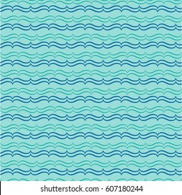 Wavy line seamless pattern. Fashion graphic background design. Modern stylish abstract texture. Colorful template for prints, textiles, wrapping, wallpaper, website etc. illustration