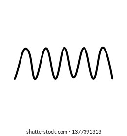 Wavy line sign.