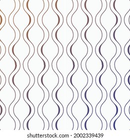 wavy line vector pattern, repeating white wavy line in different sizes on dark background. pattern is on swatch panel