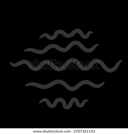 wavy line watermark icon without background