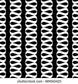 Wavy line white seamless pattern. Fashion graphic background design. Abstract texture. Monochrome template for prints, textiles, wrapping, wallpaper, website etc. VECTOR illustration