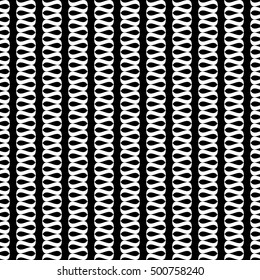 Wavy line white seamless pattern. Fashion graphic background design. Modern stylish abstract texture. Monochrome template for prints, textiles, wrapping, wallpaper, website etc. VECTOR illustration