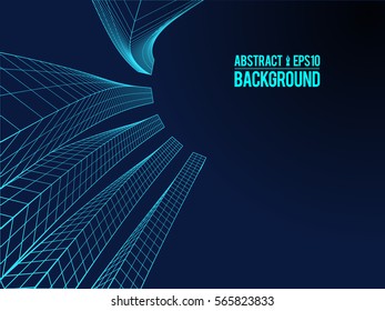 Wavy linear monochrome procedural terrain. Striped digital extraterrestrial landscape. Trendy wireframe cybernetic mountains. Modern illustration for a background. Element of design.