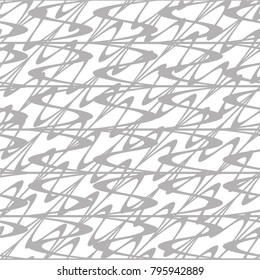 Wavy linear pattern, curve, mesh, weave, seamless vector background.