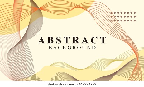 Wavy lines abstract background. Design elements. Vector illustration.