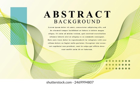 Wavy lines abstract background. Design elements. Vector illustration.