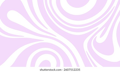 Wavy Lines Abstract Background in Trendy Retro Psychedelic Style. Twisted, Swirled, and Distorted Vector Texture Pattern