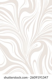 Wavy lines abstract background. Trendy psychedelic retro style banner.  Waves, swirl and twirl pattern. 