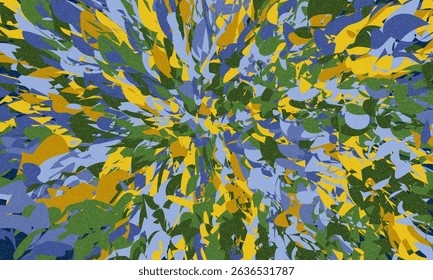 Wavy lines abstract background. Trendy psychedelic retro style backdrop. Waves, swirl and twirl pattern. Twisted distorted vector texture. Y2k aesthetic design. Abstract spotted deform background
